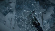Aratak smashing a hole in the wall.