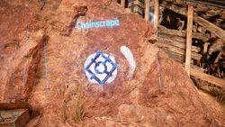 Chainscrape road sign