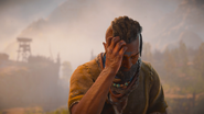 Brom struggling with the voices of the Forgotten.