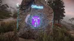 A road sign for Cliffwatch.