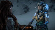 Ourea talking to Aloy.