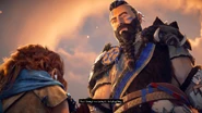 Rost telling Aloy to stop talking to her Focus.