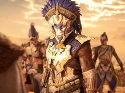 Javveh confronting  and 