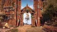 The Northern Embrace Gate in Horizon Zero Dawn.