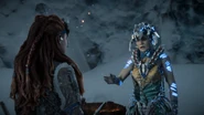 Ourea talking to Aloy.