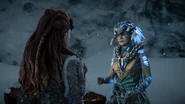 Ourea talking to Aloy.