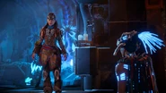 Aloy offering to show Ourea how.