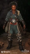 Full body model of Asera in Horizon Call of the Mountain.