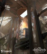 Concept art of Day's End's interior Brayden Barrett.