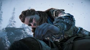 Maker's End (HZDR; 021).png (1.93 MB) Aloy taking the cultist's Focus.