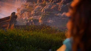 Bast telling Aloy to stay away.