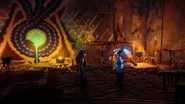 Ourea talking to Aloy.