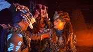 Aloy comforting Ourea.