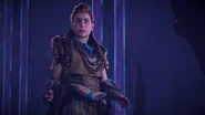Aloy frustrated with Sylens' comment.