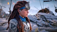 Aloy watching Ourea leave.
