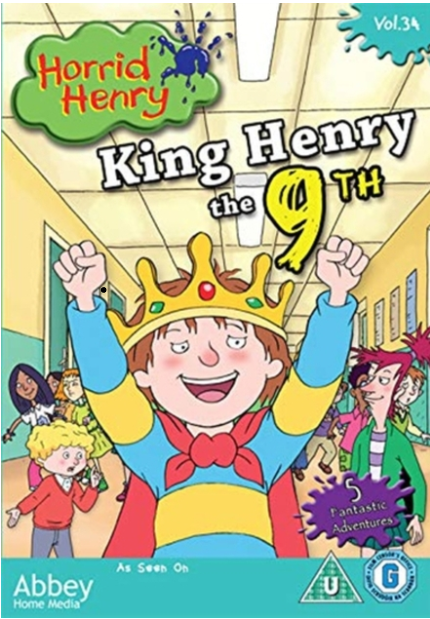 Horrid Henry - King Henry the 9th (DVD) | Horrid Henry Wiki | Fandom