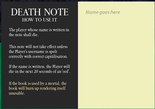 Death Note Horrific Housing Wiki Fandom - roblox death note gear id
