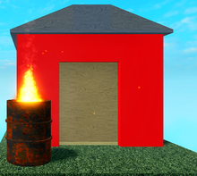 Flaming barrel