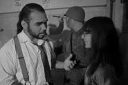 Moctezuma with actor Gabi Mayorga