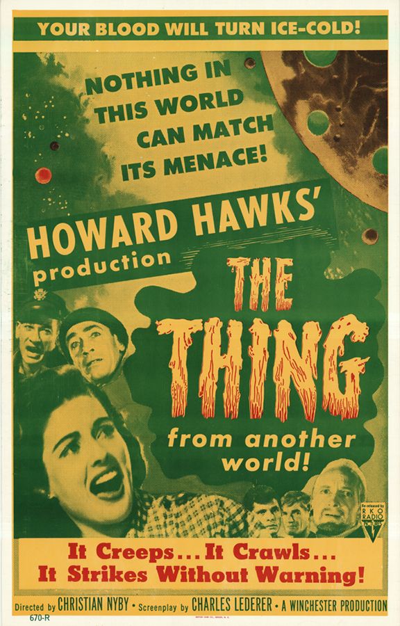 The Thing from another world Horror movie poster print #127
