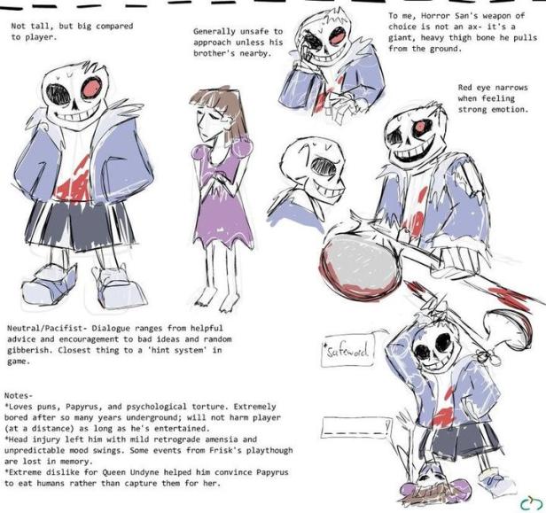Salutations. — Sans drawn from an aggie horror!sans by