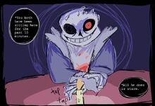 Gilded_Pleasure: Horror Sans With Dog Roses - Color Version!