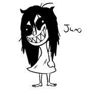 Juno's original design by Matthew Rock before her redesign.