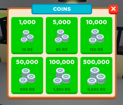 50,000 Coins! - Roblox