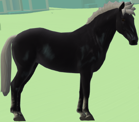 black silver dapple horse