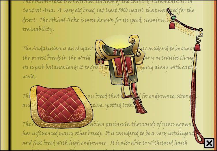 Glorious tack set Horse Isle 1 Wiki Fandom