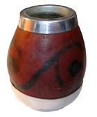 A  gourd, , used for drinking 