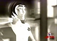 Nolo mirando con orgullo a su hermano correr.