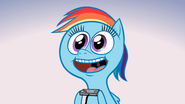 Rainbow Dash finally wins the high score.