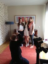 Carola, Hanna and Julia at the 'Yeah' Shooting at Muinch