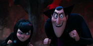 Mavis and Dracula preparing to fight Bela's Army