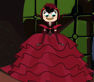 Mavis in her fangceañera dress.