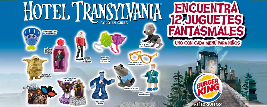 Burger king hotel sales transylvania toys