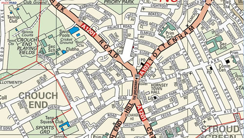 Crouch End London Map Crouch End | Blood And Ice Cream Trilogy Wiki | Fandom