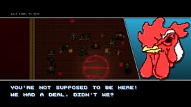 Hobo wearing the Richard mask.