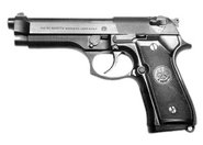 A real life Beretta 92FS, the gun the Silenced Pistol is modelled on.