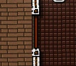 A closed door.