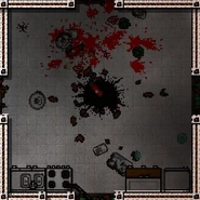 The blown up meth lab on the first floor.