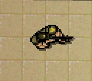 An idle Security Guard.