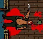 A Heavy shot dead with the Sniper Rifle.