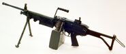 A real M249 SAW, the weapon the Heavy Machine Gun is based off of.