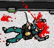 Manny Pardo executing a Gang Member with the chainlink.