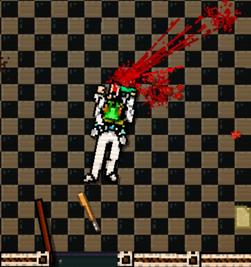 The Drill is a melee weapon in Hotline Miami and the Level Editor. 