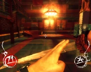 Ло Ванг, главный герой Shadow Warrior, вытирает лезвие катаны из DLC