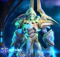 Artanis en el menú principal
