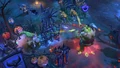 Cho'gall usando Fuego devorador mientras Cringris y Lunara le atacan.